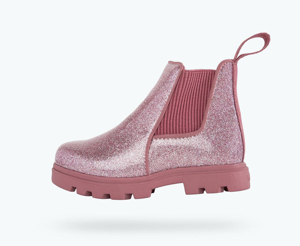 Glitter Pink Kensington Boot