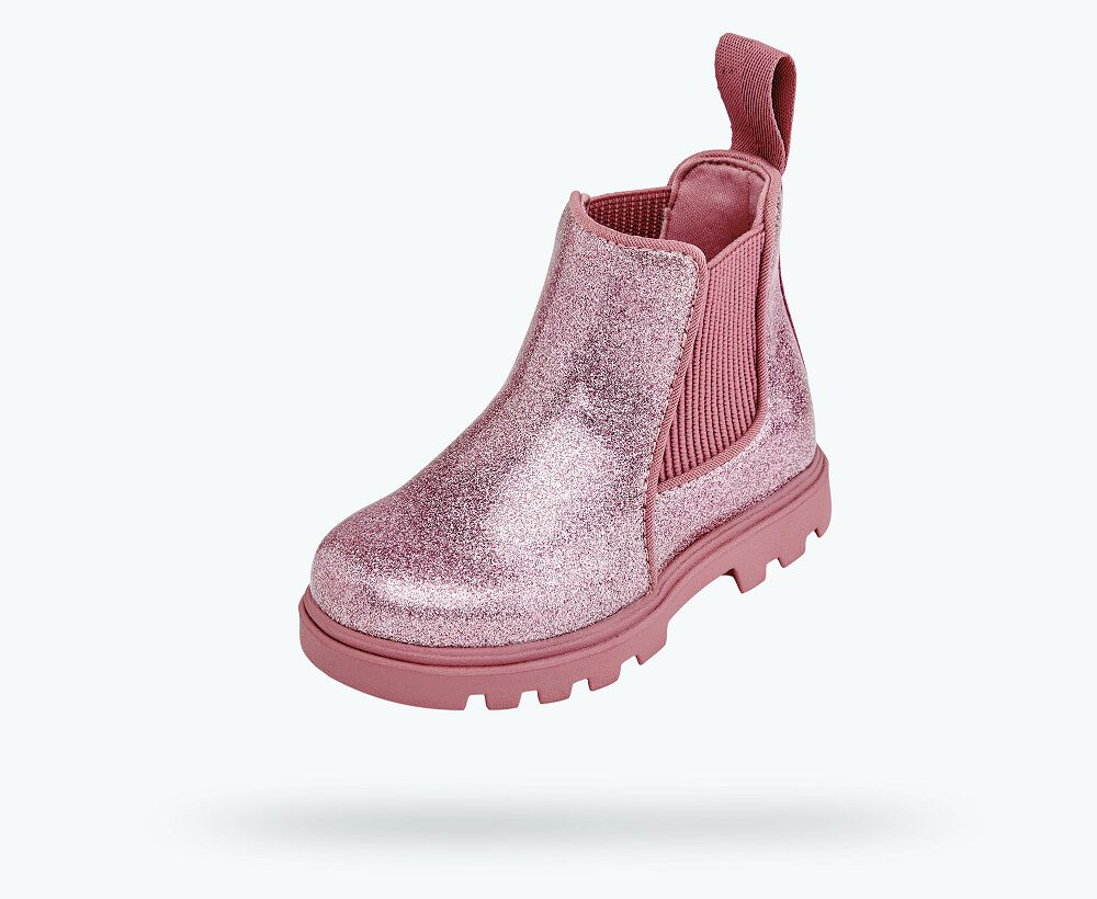 Glitter Pink Kensington Boot