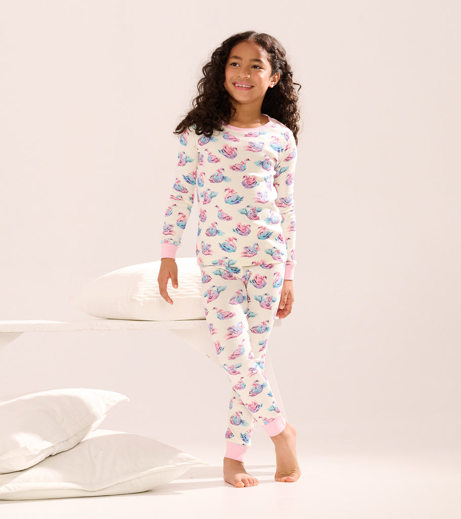 Elegant Swans Pajama Set