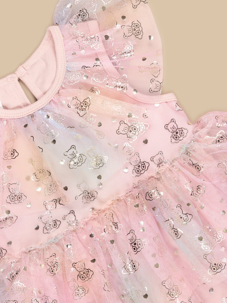 Cloud Bear Baby/Kids Tiered Party Dress