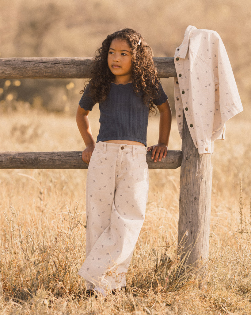 Blue Daisy Pant