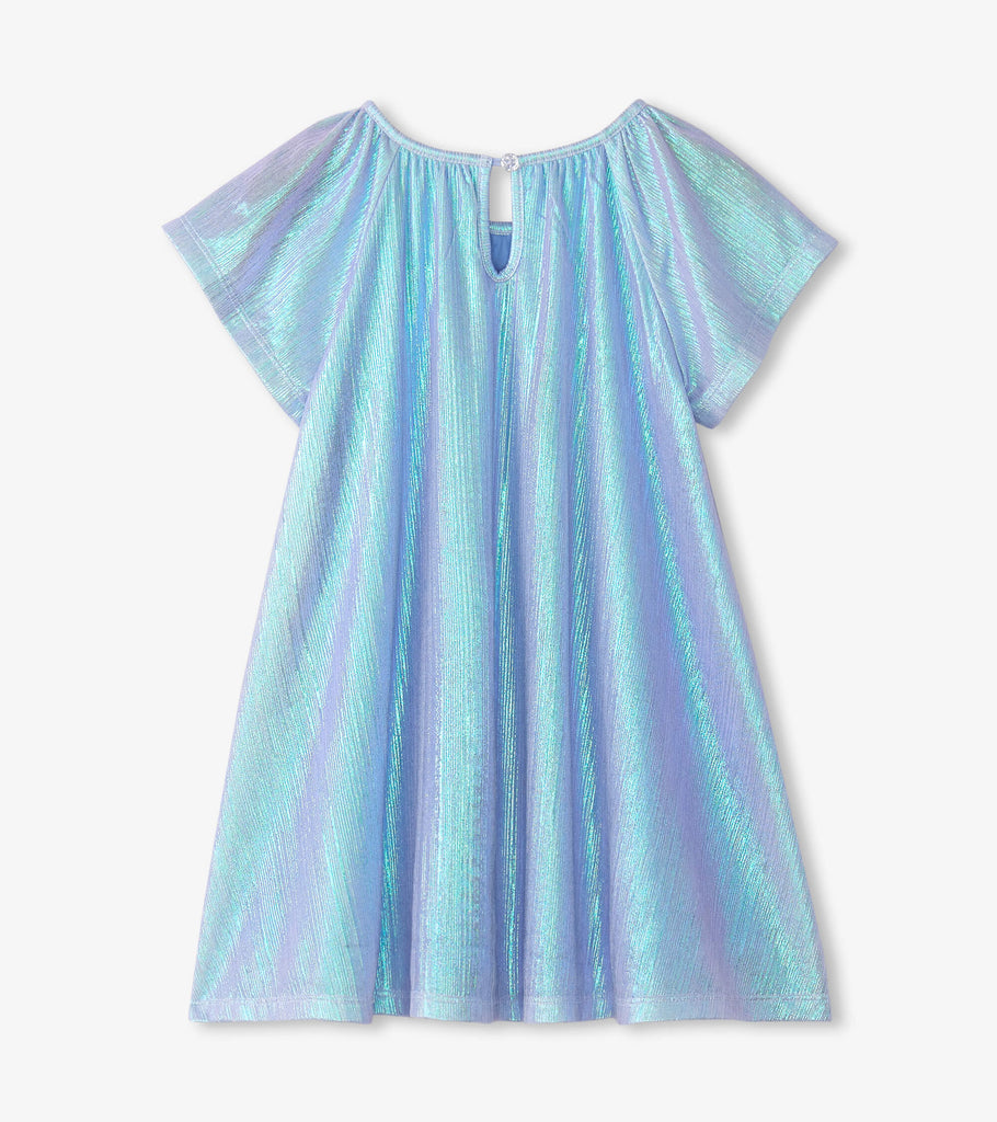 Shimmer Flutter Dress