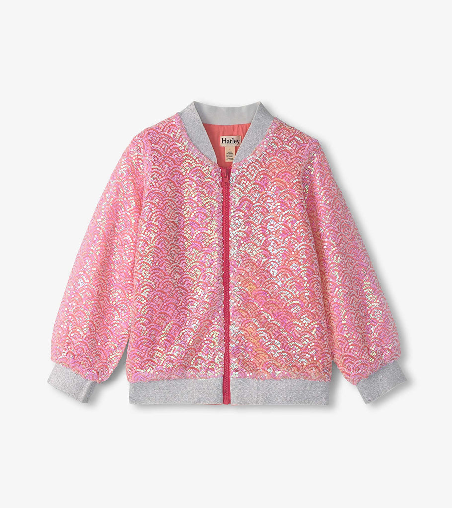 Pearl Mermaid Sequin Bomber Jacket