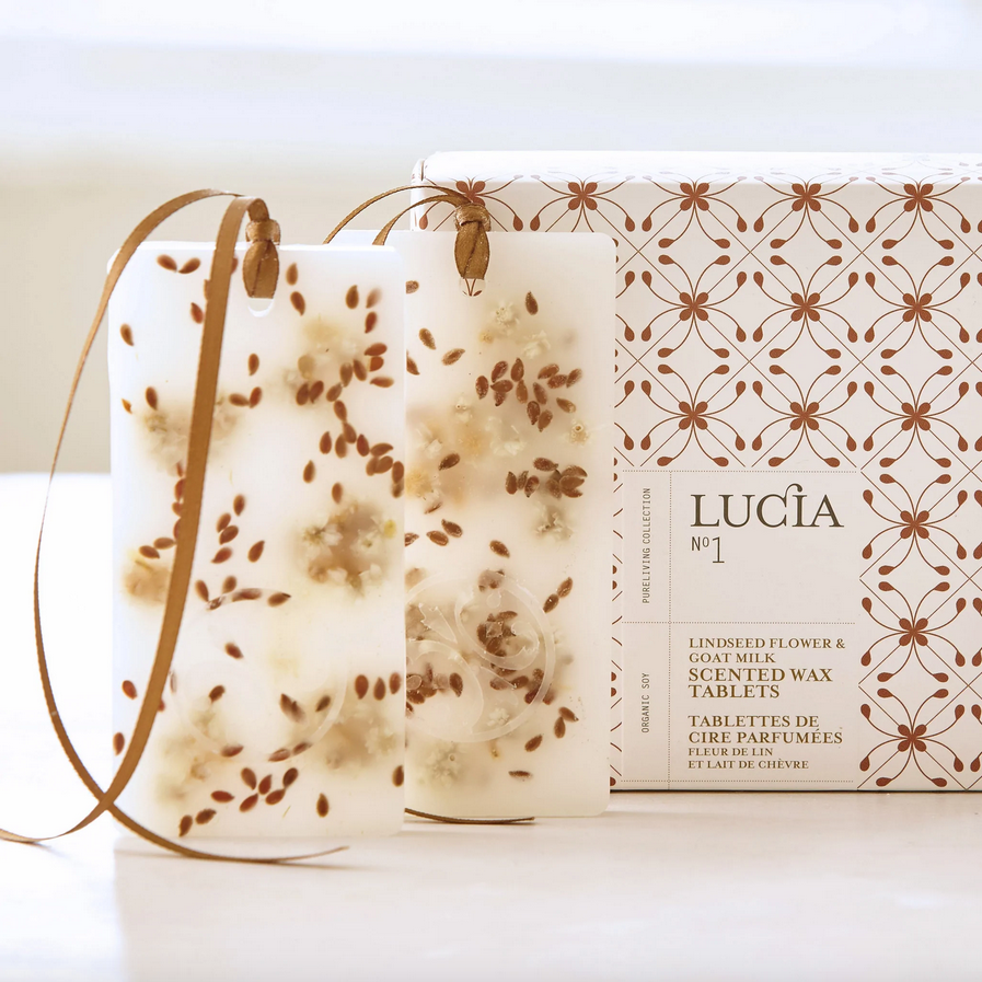 Lindseed Flower & Goat Milk Scented Wax Tablets