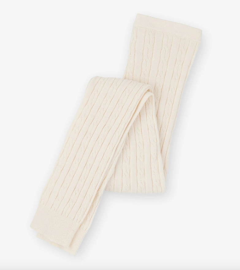 Cream Cable Knit Legging