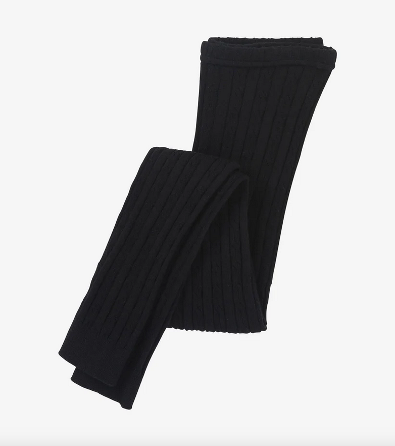 Black Cable Knit Legging