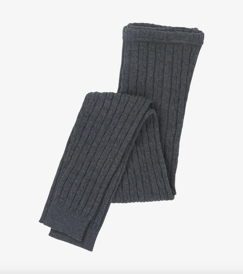 Charcoal Cable Knit Legging