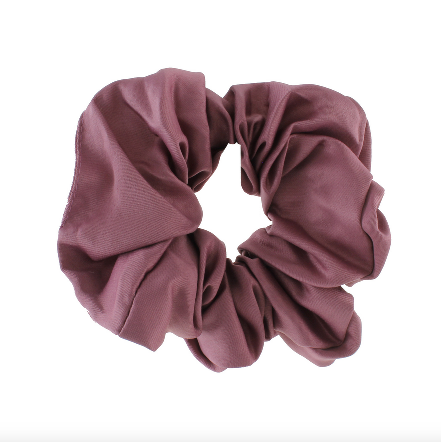 Mauve Satin Scrunchie