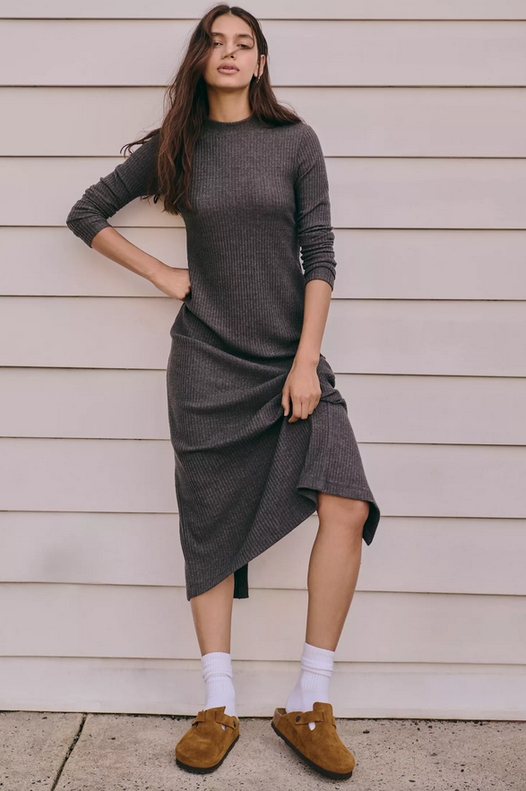 Liz Cozy Rib Dress