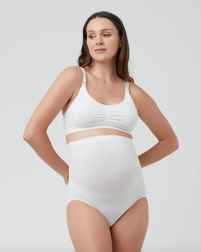 White Seamless Nursing Bra