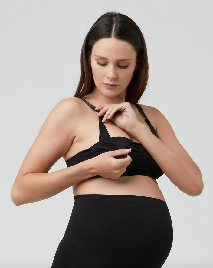 Black Nursing Seamless Bra