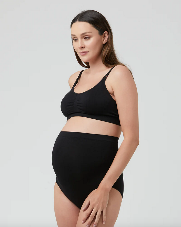 Black Nursing Seamless Bra