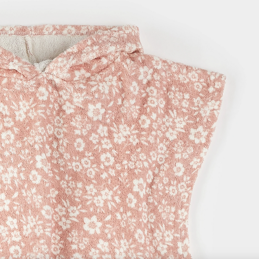 Rose Floral Beach Poncho