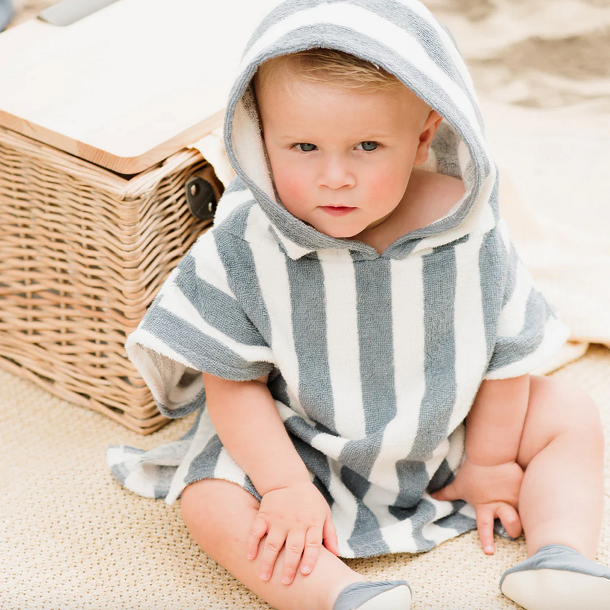 Stripe Beach Poncho