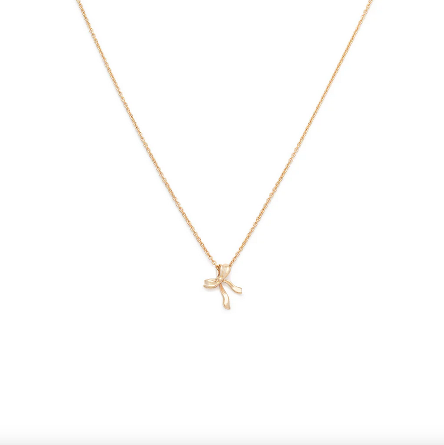 Bow Necklace | Gold