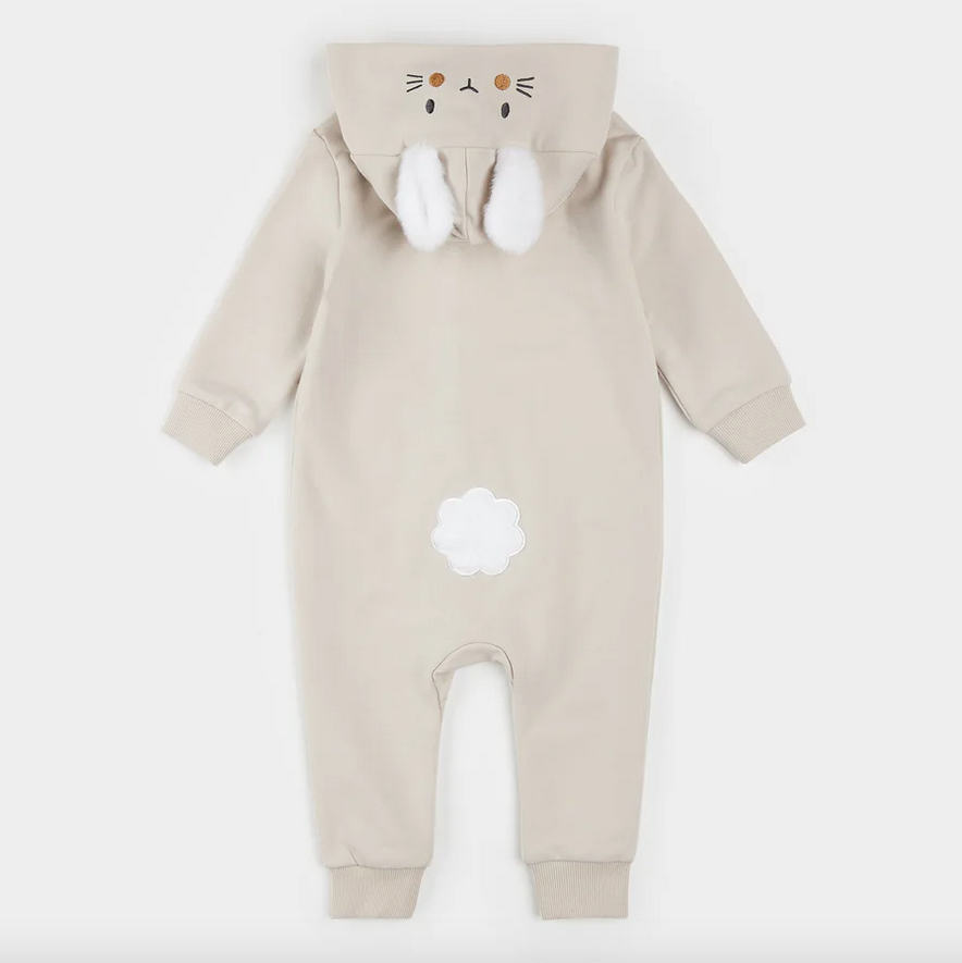 Bunny Hop Hooded Romper