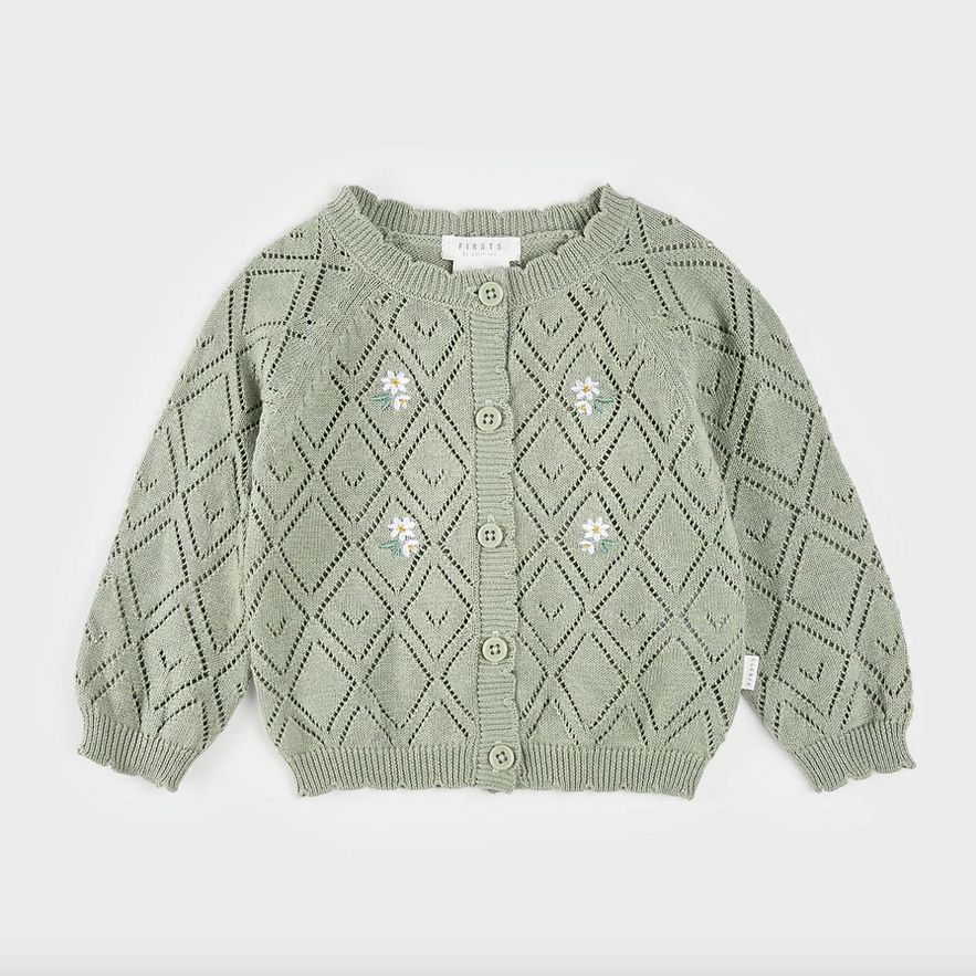 Daisy Pointelle Cardigan