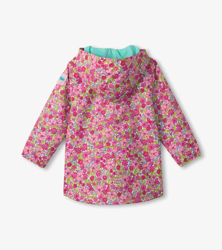 Groovy Flowers Field Rain Jacket