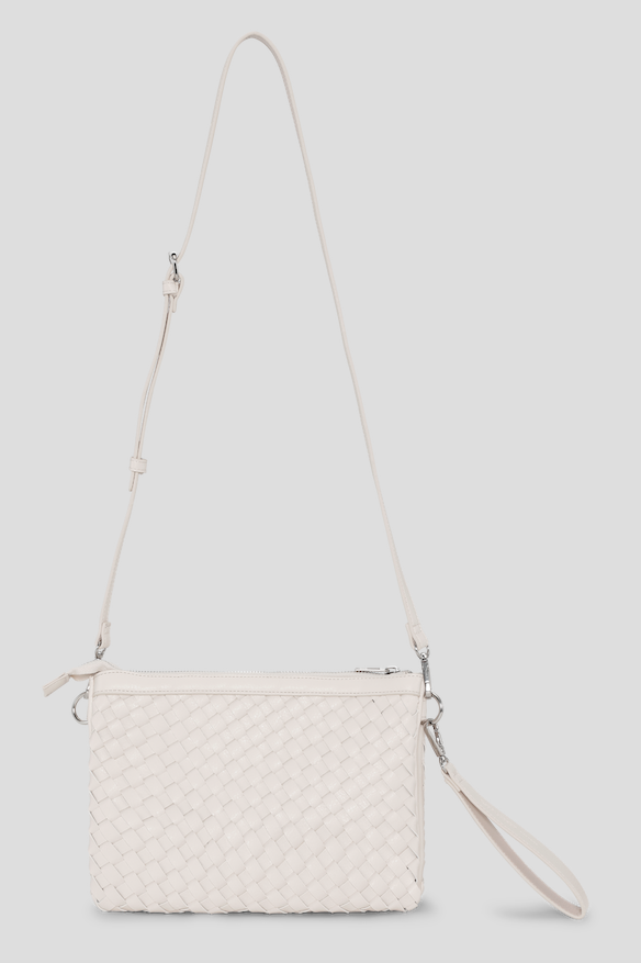 Woven Cross-Body Bag | Eggshell