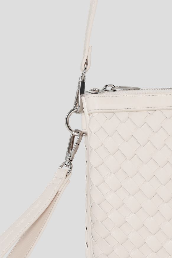 Woven Cross-Body Bag | Eggshell