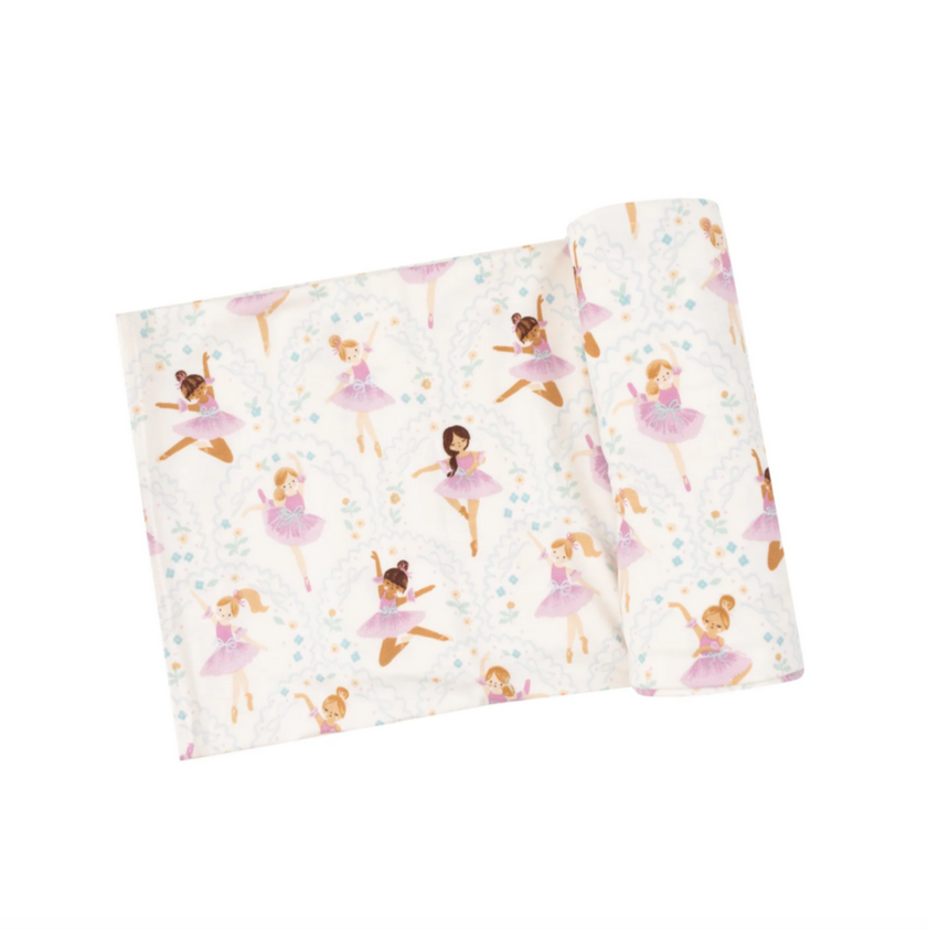 Bow Ballerina Swaddle Blanket