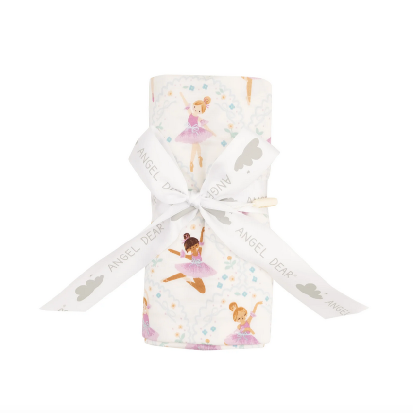 Bow Ballerina Swaddle Blanket