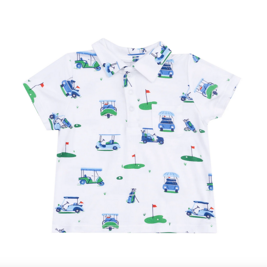Vintage Golf Carts Polo Set