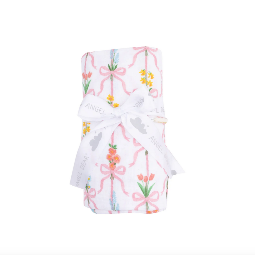Ribbon Bouquet Swaddle Blanket