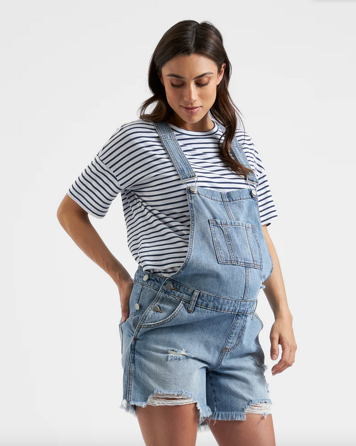 Denim Short Overalls