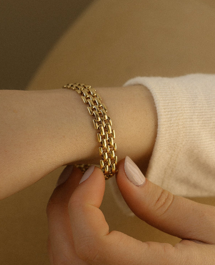 Panther Bold Bracelet | Gold