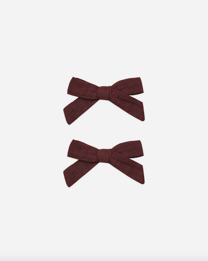 Bow Set | Burgundy