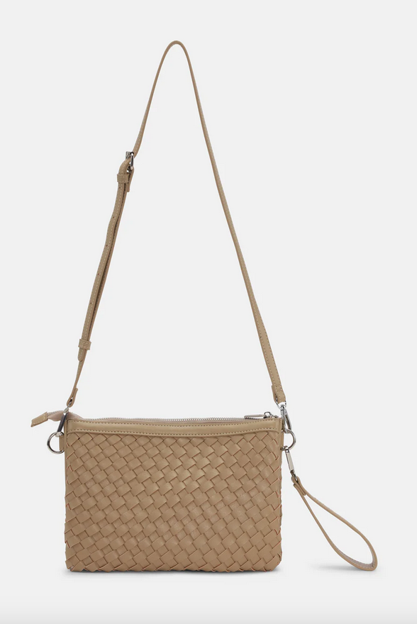 Woven Cross-Body Bag | Mocha