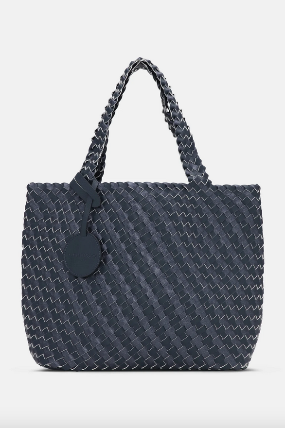Reversible Tote | Ombre Blue Metallic