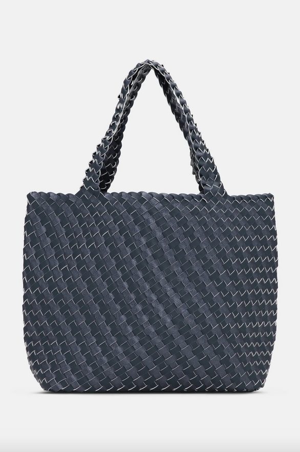 Reversible Tote | Ombre Blue Metallic
