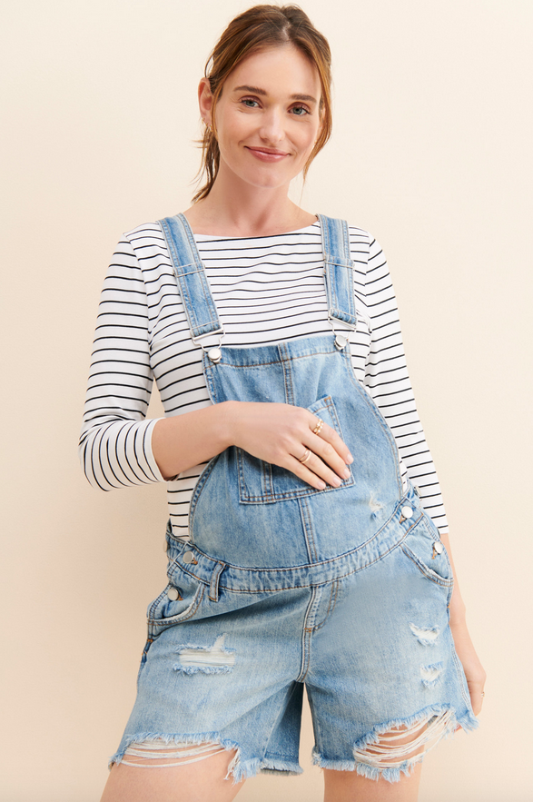 Denim Short Overalls