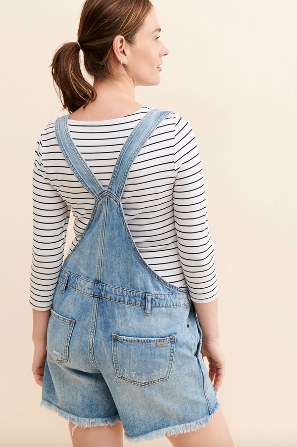 Denim Short Overalls