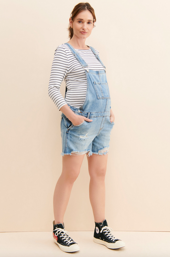 Denim Short Overalls