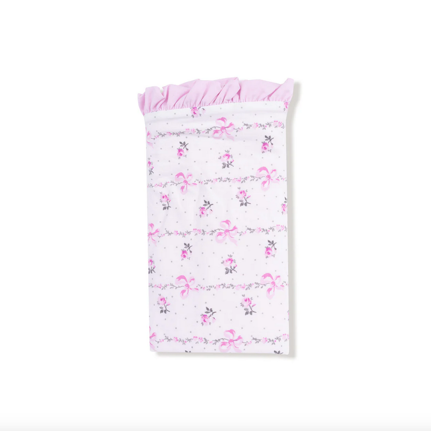 Dainty Buds & Bows Ruffle Blanket