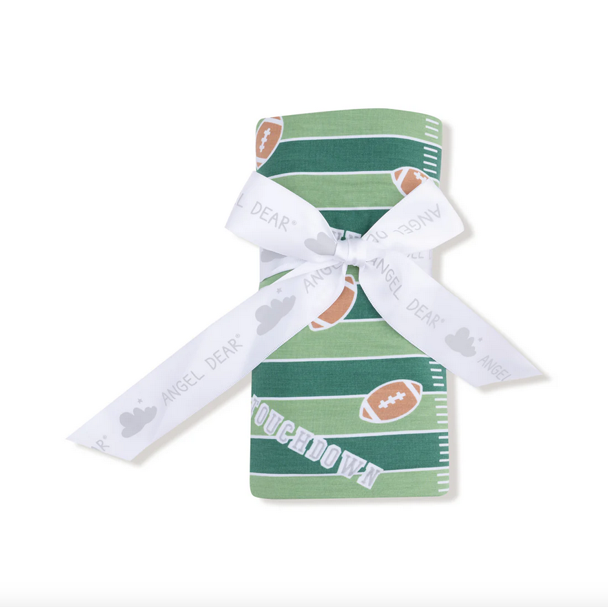 Glow in the Dark Football Field Swaddle Blanket