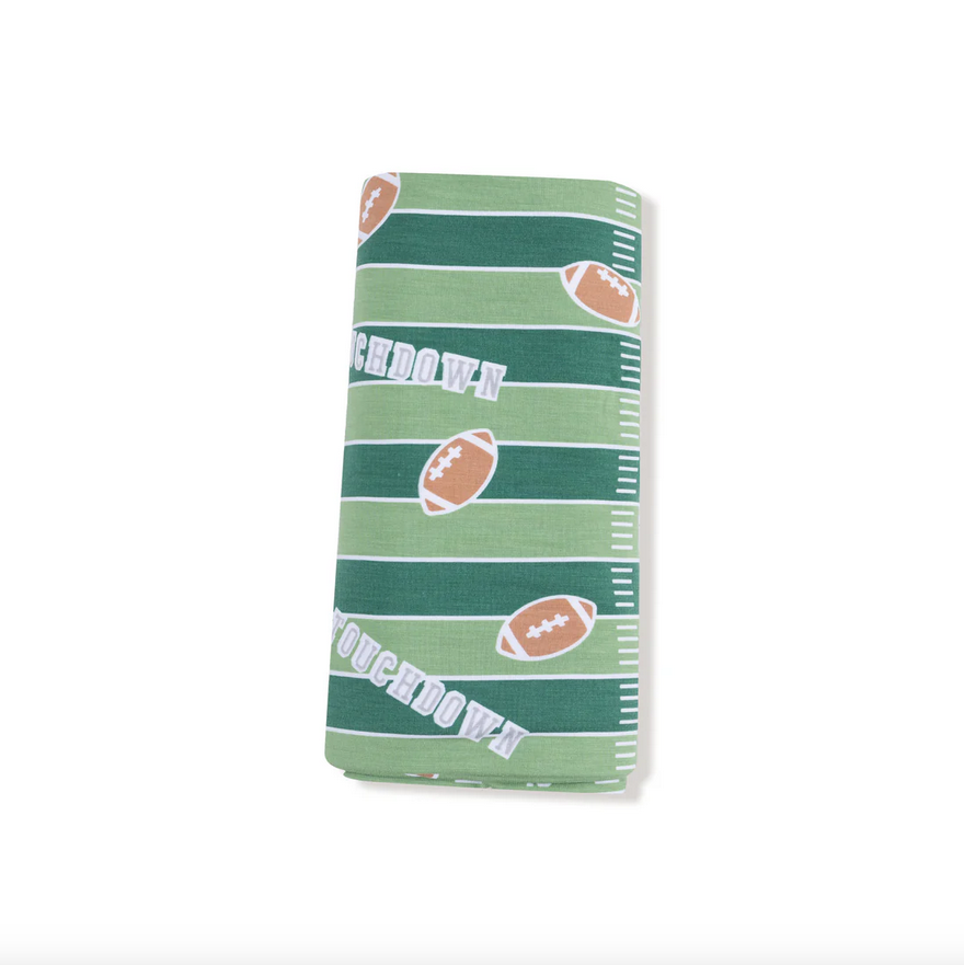 Glow in the Dark Football Field Swaddle Blanket