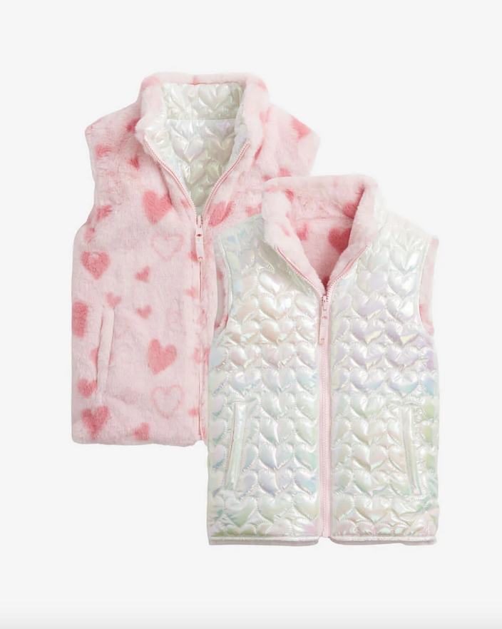 Candy Hearts Reversible Vest