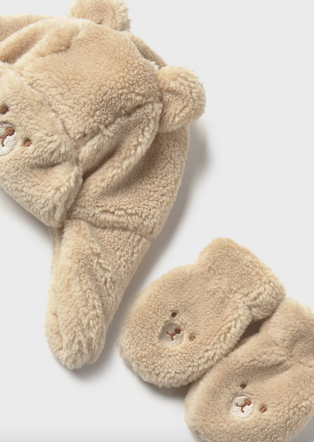 Bear Hat & Mittens Set
