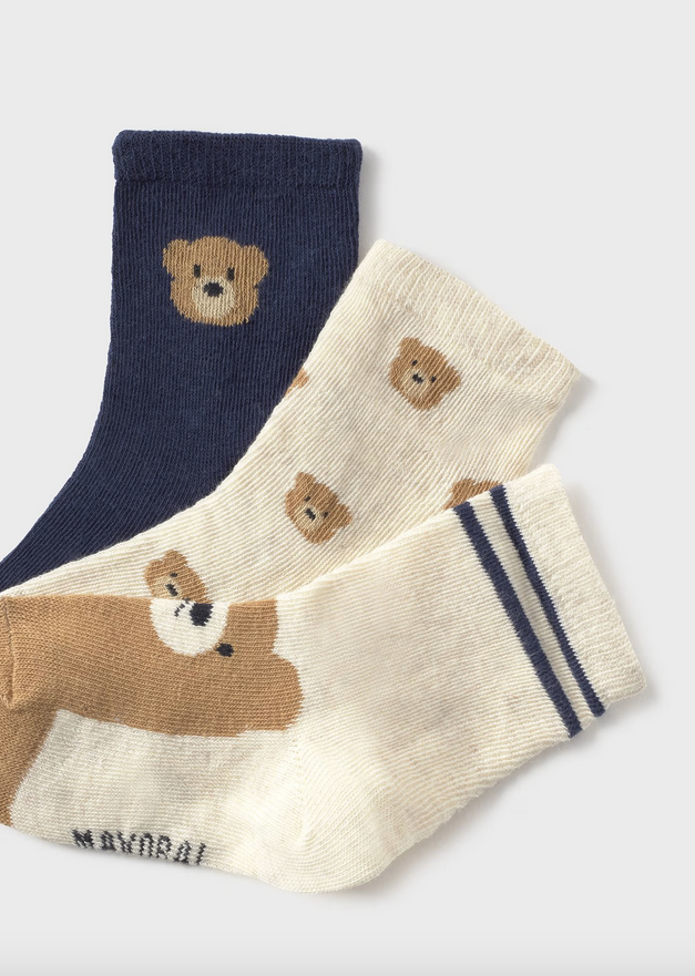 Bear Sock Set - 3 Pack