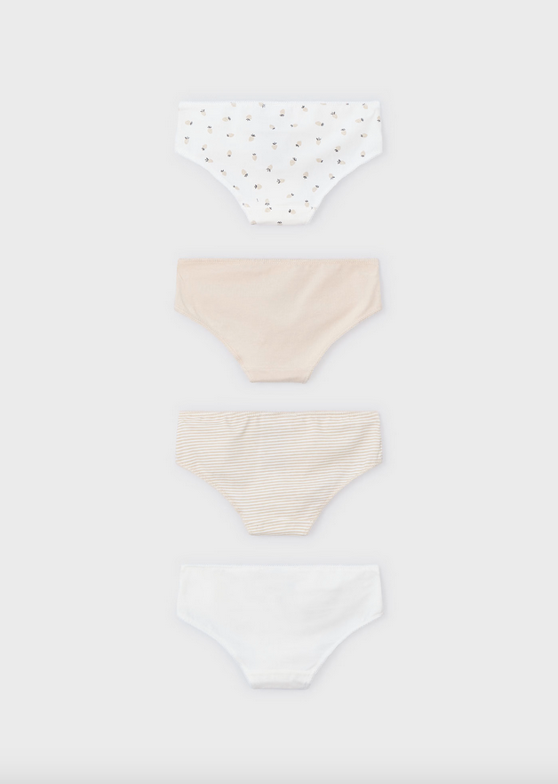 Girls Neutral Underwear Set