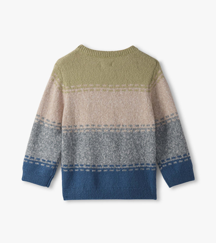 Blue Combo Crew Sweater
