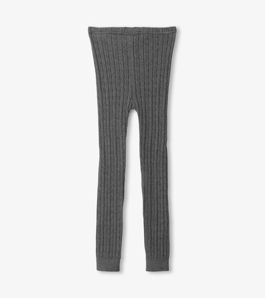 Charcoal Cable Knit Legging