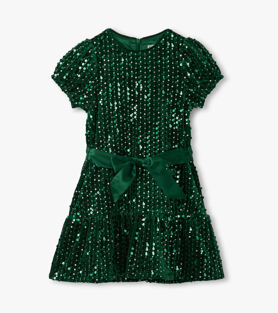 Sequin Velvet Dress