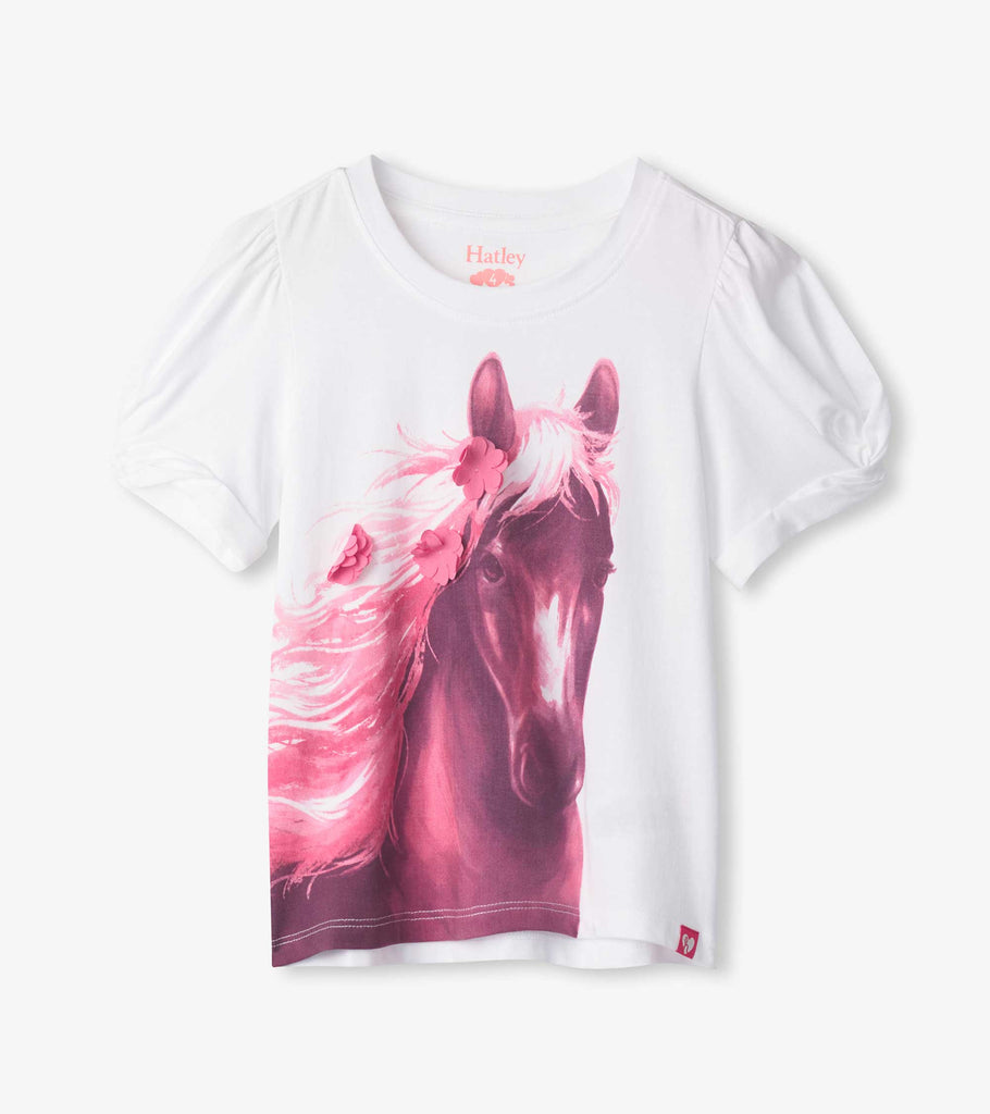 Horse Twisted Sleeve Tee