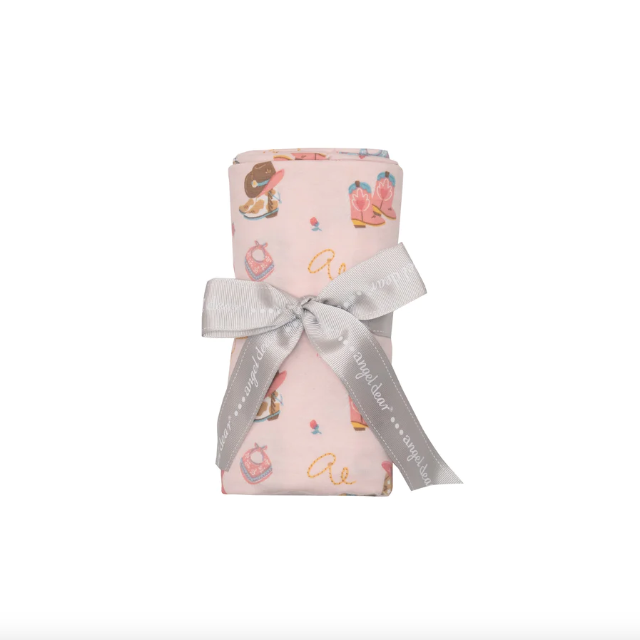 Cowgirl Boots Swaddle Blanket